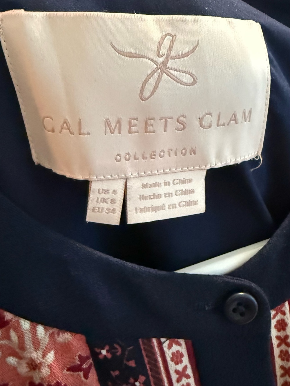 Gal Meets Glam "Carlene" Navy dress sz 4 - Picture 6 of 8